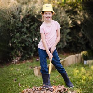 Rastrillo Metálico para Hojas Jardinería Niños Stanley Jr.